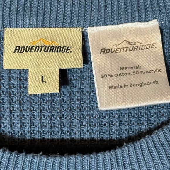 Adventuridge Men’s Captains Blue Casual Long Sleeve Pullover-Size Large - Picture 4 of 4